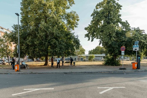Bus zum Ankunftszentrum für Geflüchtete