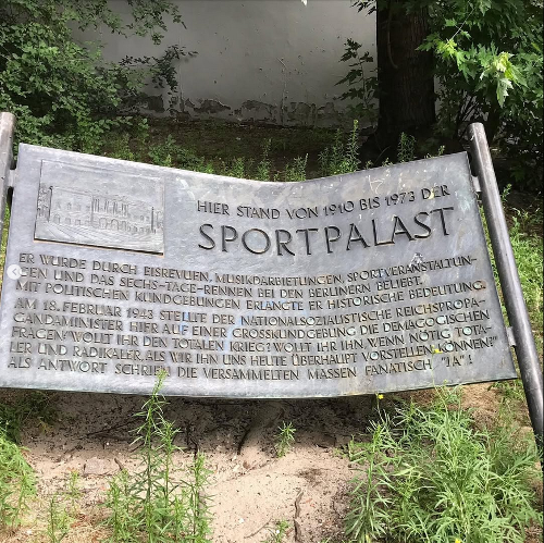 ehem. Sportpalast/Sportpalastrede