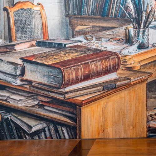 Wörterbuch und Tintenfass