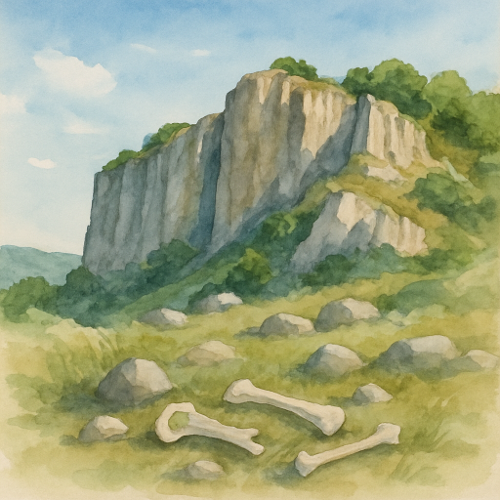 Le ossa trovate al Sasso