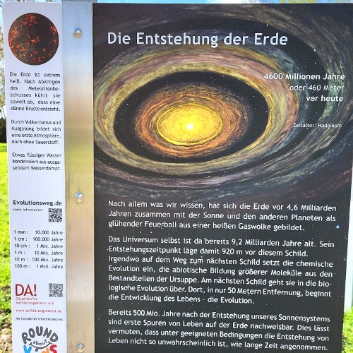 ENTSTEHUNG DER ERDE (vor 4,6 Mrd. Jahren)