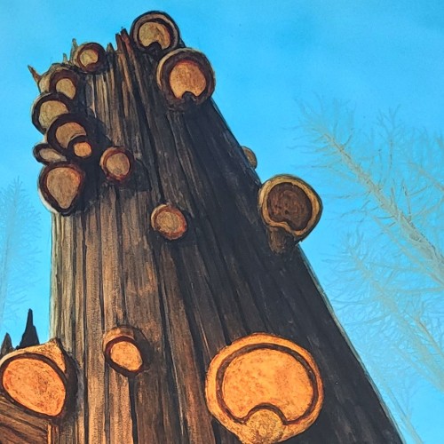 "ABBAU VON PFLANZENSKELETTEN / MASSENAUSSTERBEN" (vor 290 Mio. Jahren)