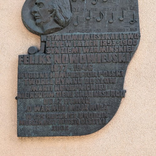 Gedenktafel für Feliks Nowowiejski